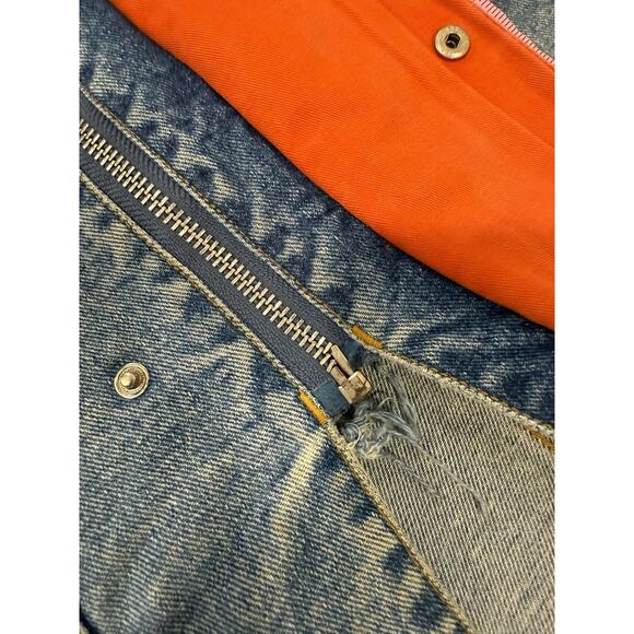 Vintage Y2K Nautica Distressed Denim Chore Style Jacket Men’s Size Large - Picture 15 of 16